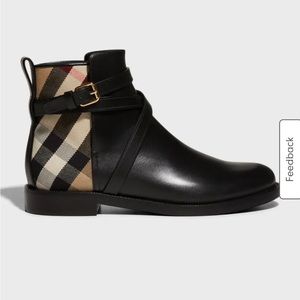 Pryle Equestrian Check Ankle Booties- NWT